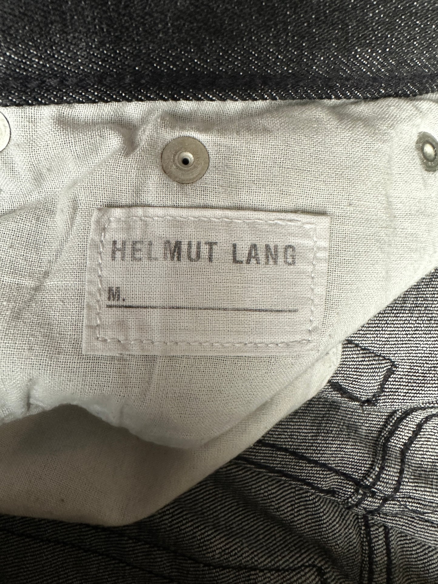 2000’s Helmut Lang charcoal black classic cut jeans