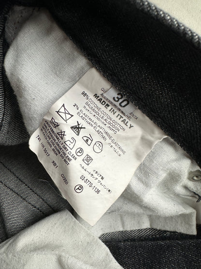 2000’s Helmut Lang charcoal black classic cut jeans