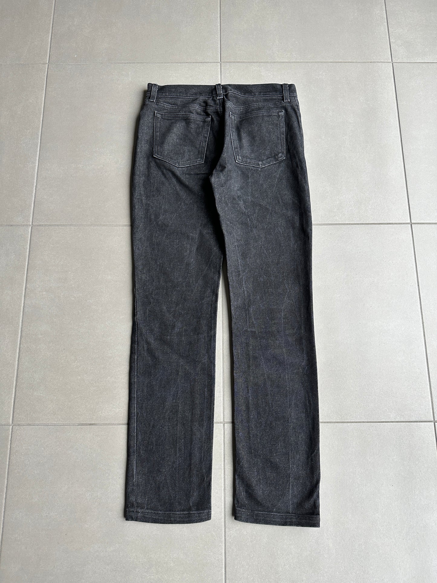 2000’s Helmut Lang charcoal black classic cut jeans