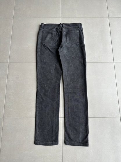2000’s Helmut Lang charcoal black classic cut jeans