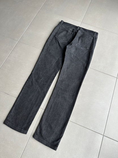 2000’s Helmut Lang charcoal black classic cut jeans