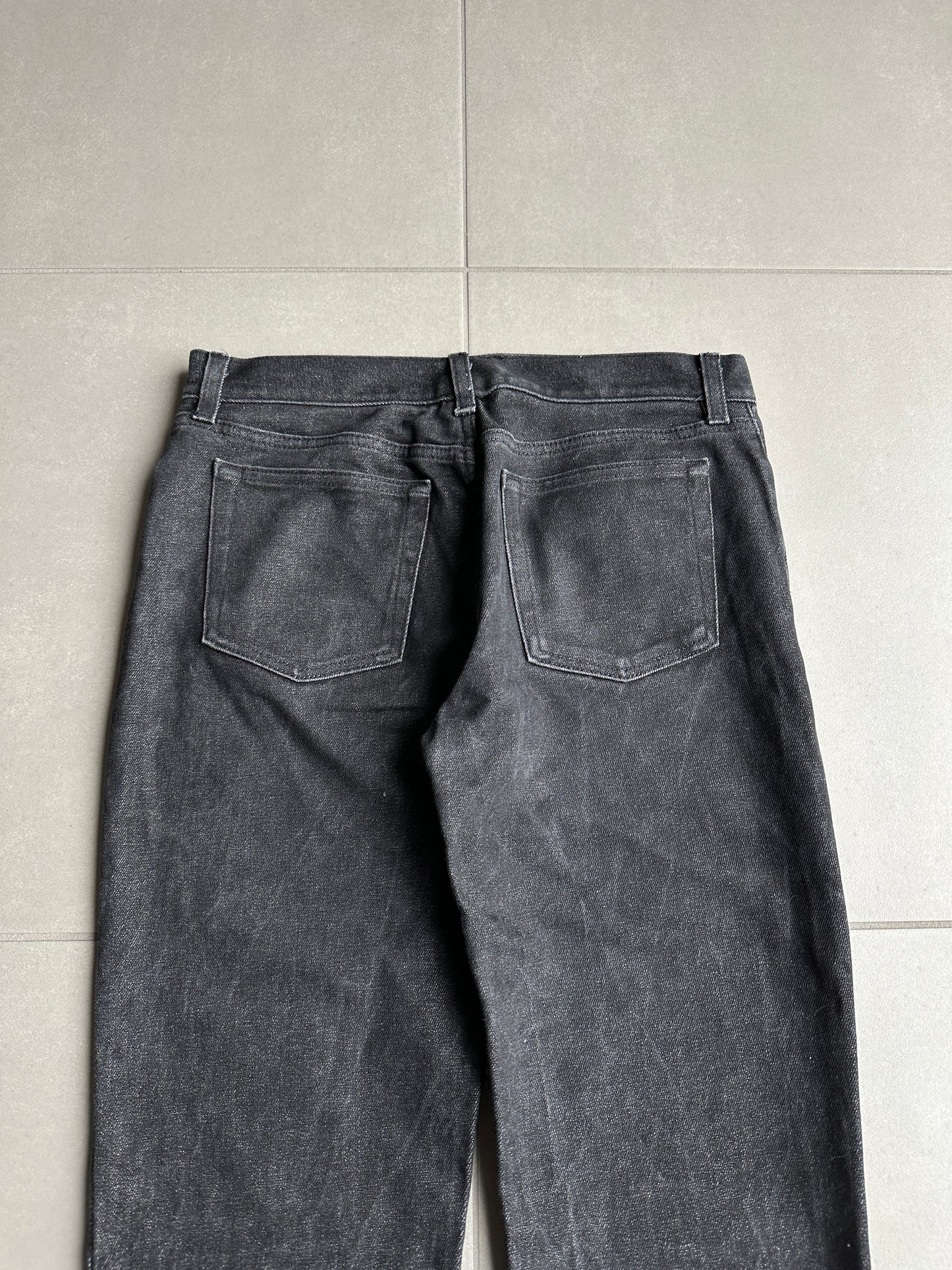 2000’s Helmut Lang charcoal black classic cut jeans