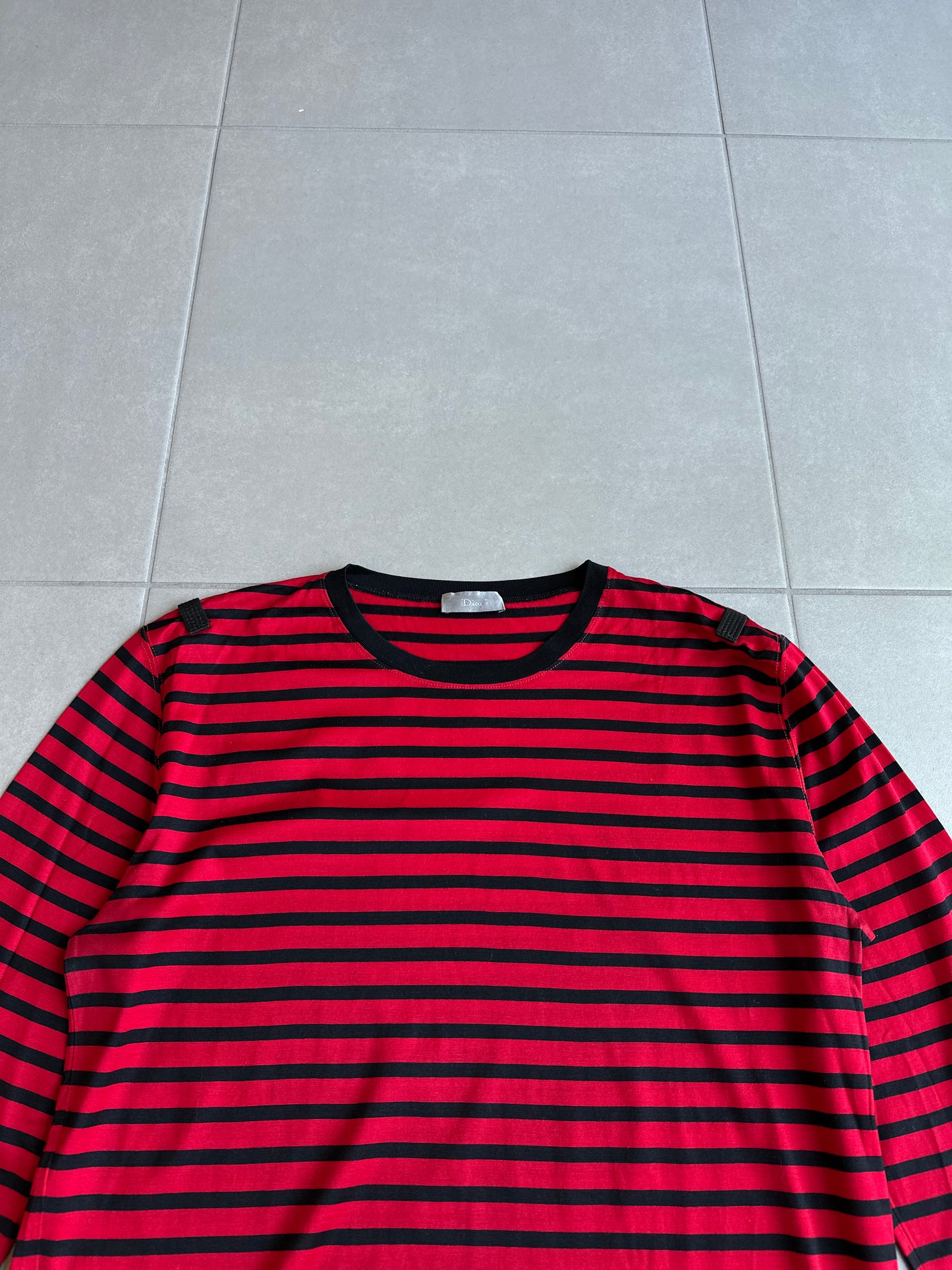 Dior homme AW04 “VOTC” striped bee motif long sleeve