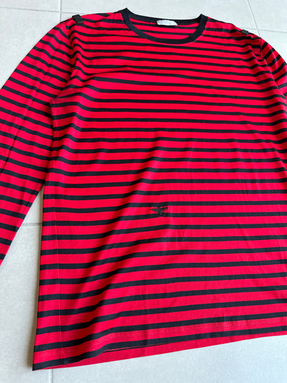 Dior homme AW04 “VOTC” striped bee motif long sleeve