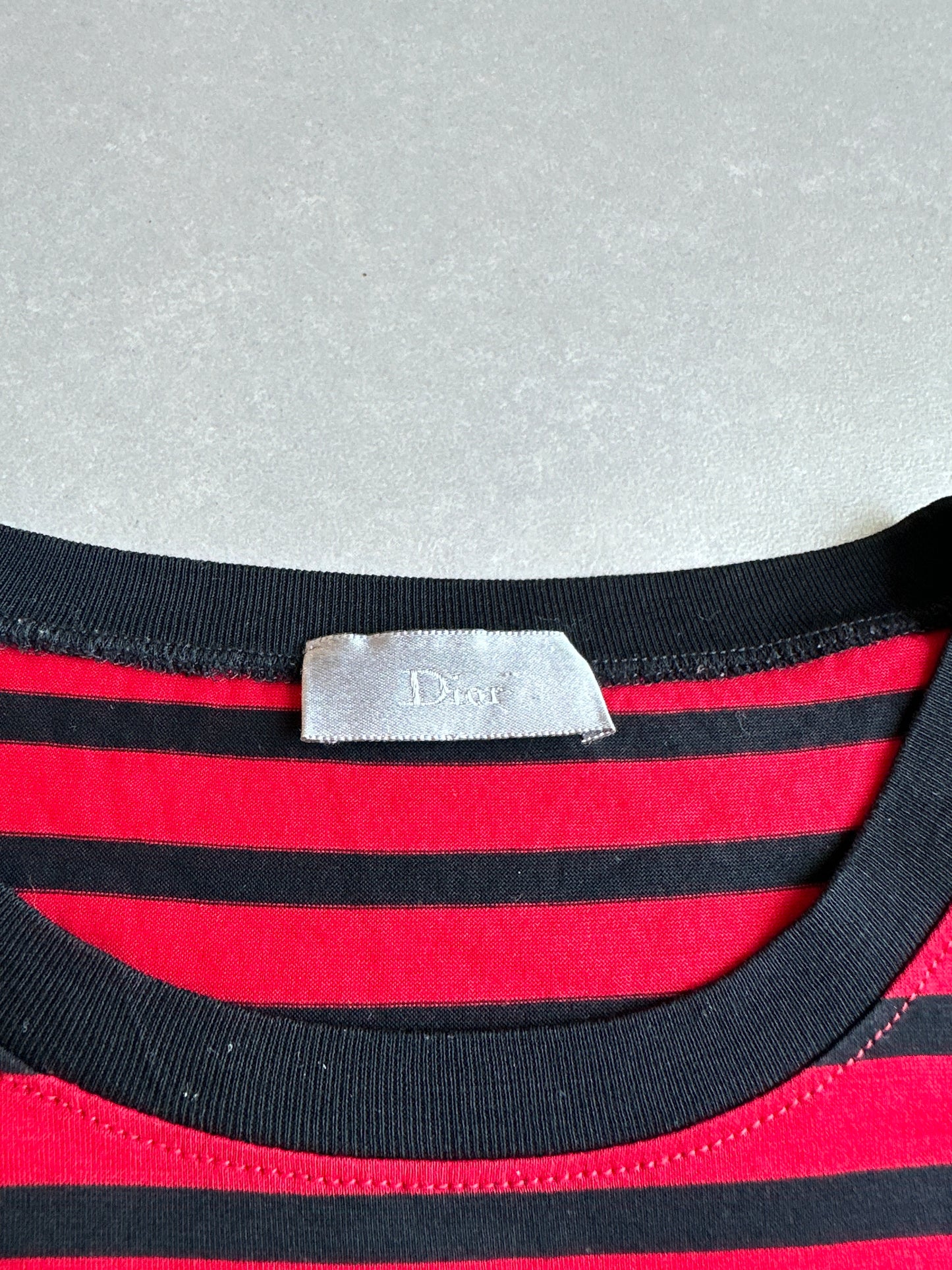 Dior homme AW04 “VOTC” striped bee motif long sleeve