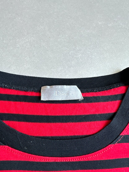 Dior homme AW04 “VOTC” striped bee motif long sleeve