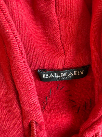 Balmain Homme SS11 distressed graffiti sleeveless hoodie
