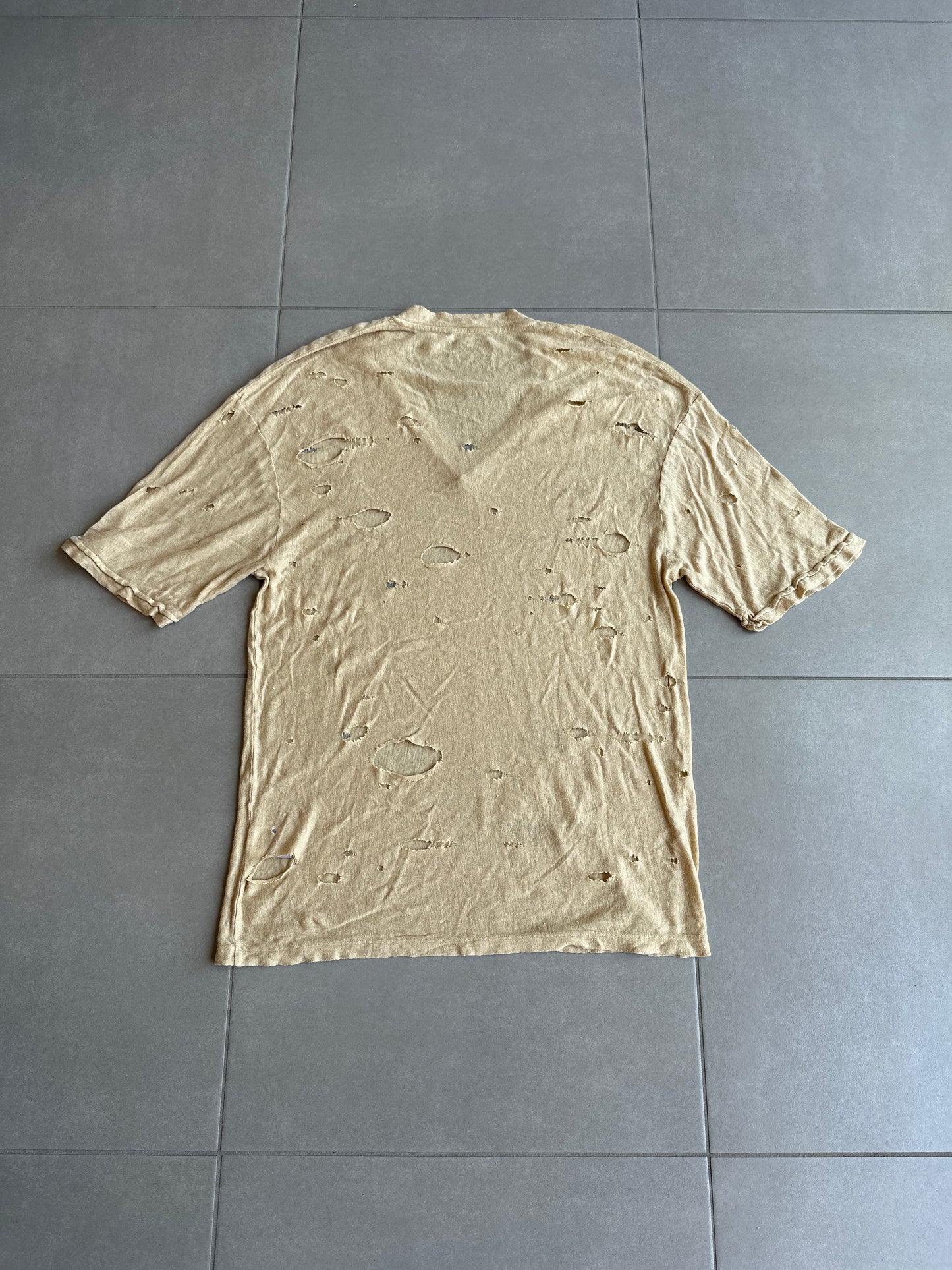 Balmain SS10 linen distressed shirt