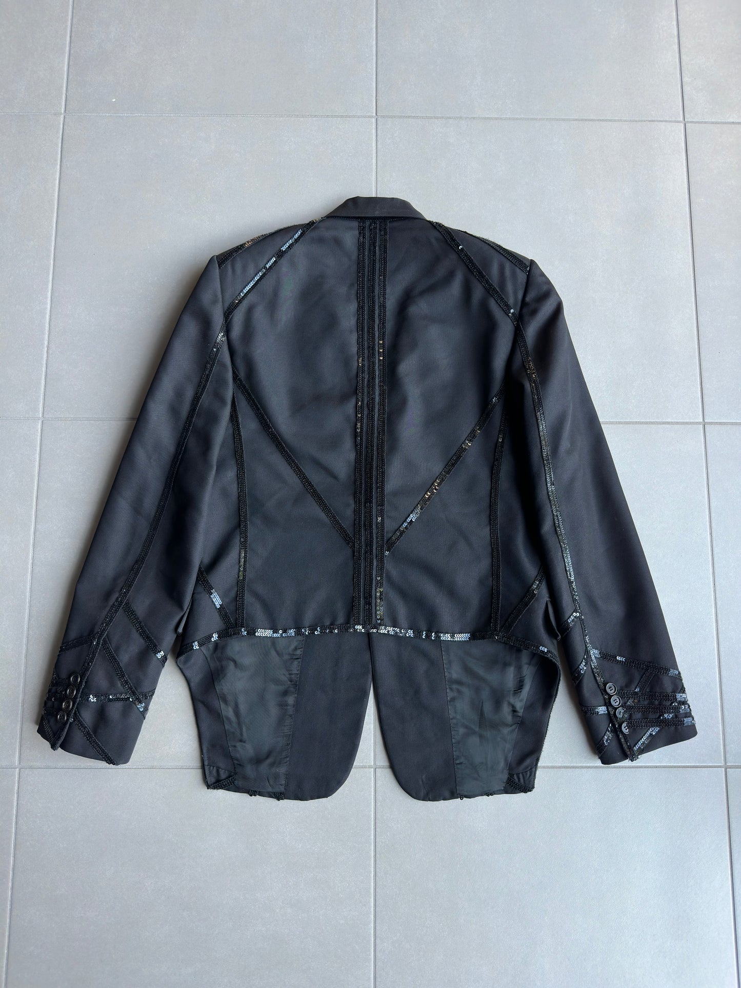 Dior Homme SS04 “strip” sequins blazer