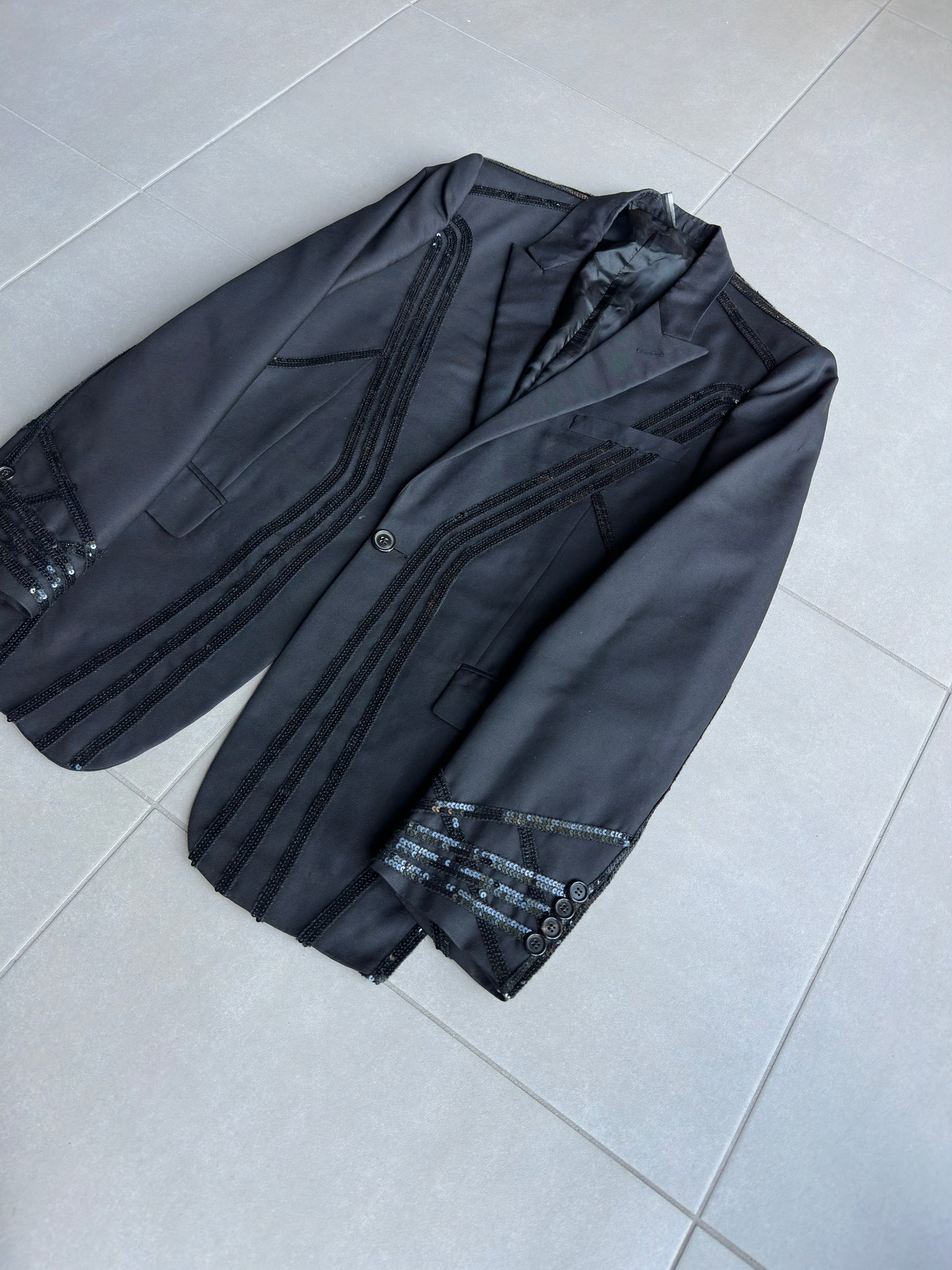 Dior Homme SS04 “strip” sequins blazer