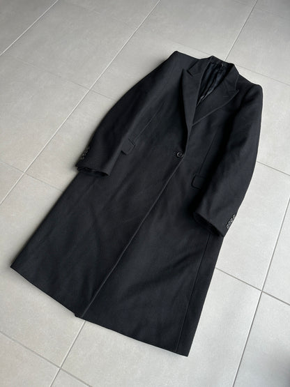 Dior Homme AW06 “These grey days” Peak lapel wool/cashmere blend coat