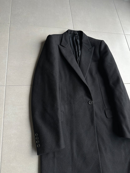Dior Homme AW06 “These grey days” Peak lapel wool/cashmere blend coat