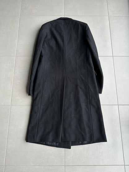 Dior Homme AW06 “These grey days” Peak lapel wool/cashmere blend coat