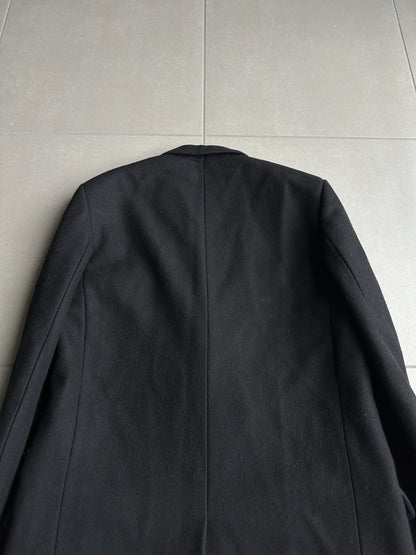 Dior Homme AW06 “These grey days” Peak lapel wool/cashmere blend coat