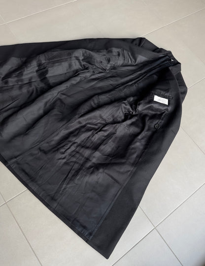 Dior Homme AW06 “These grey days” Peak lapel wool/cashmere blend coat