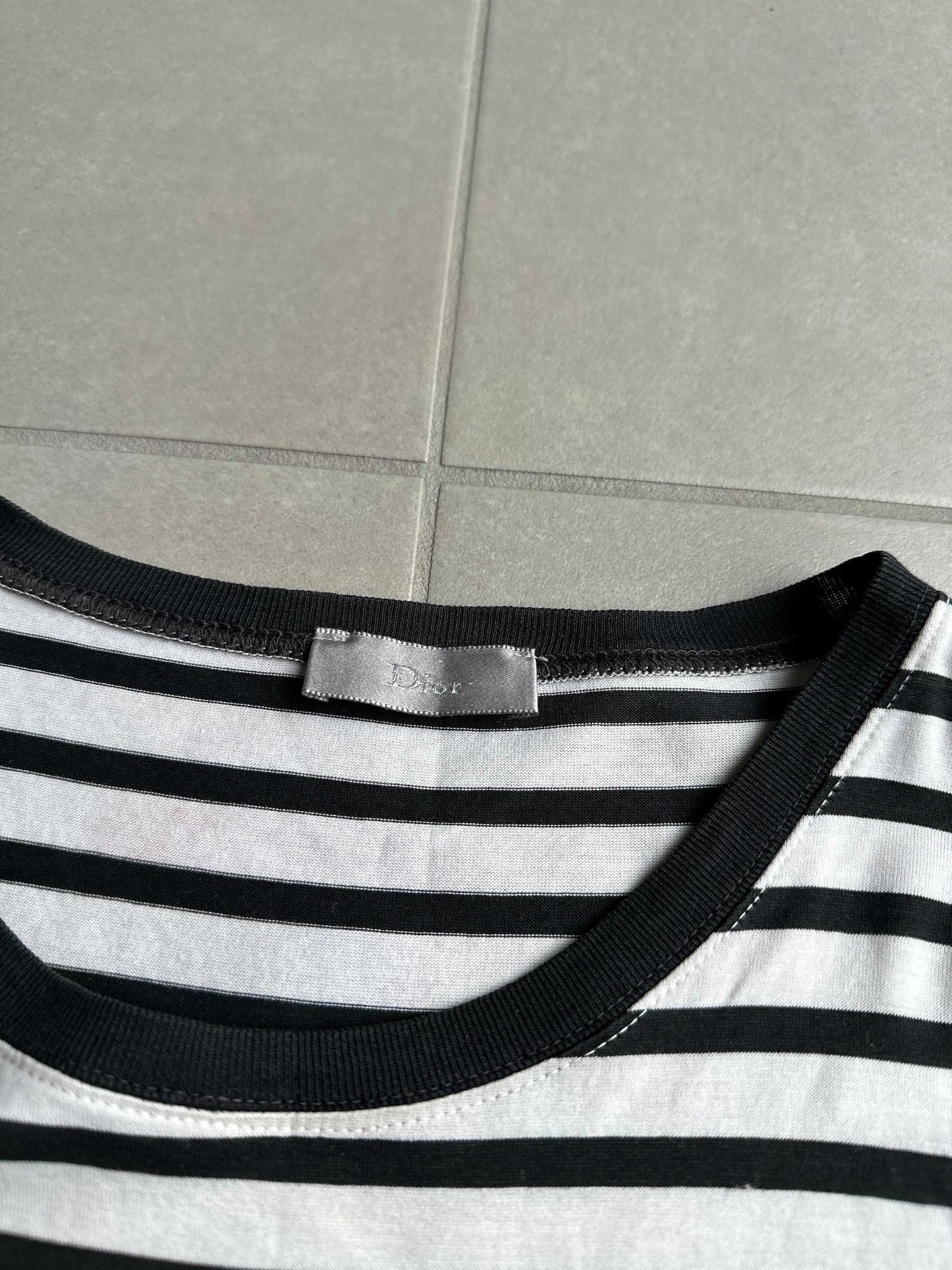 Dior homme AW04 “VOTC” striped T-shirt