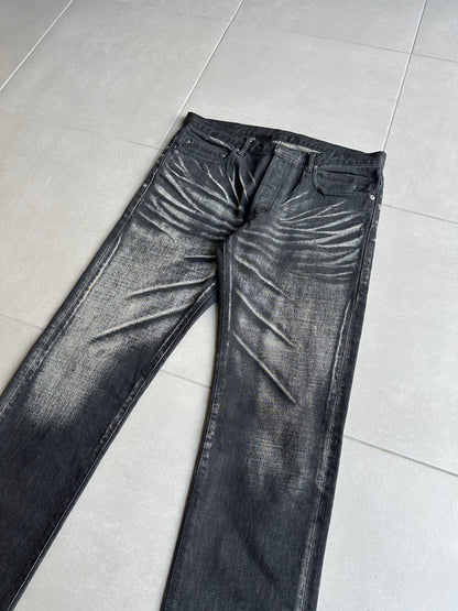 Dior Homme SS03 “Follow Me” MIJ Whiskered washed clawmark denim