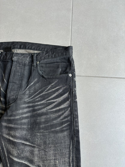 Dior Homme SS03 “Follow Me” MIJ Whiskered washed clawmark denim