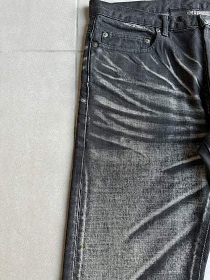 Dior Homme SS03 “Follow Me” MIJ Whiskered washed clawmark denim