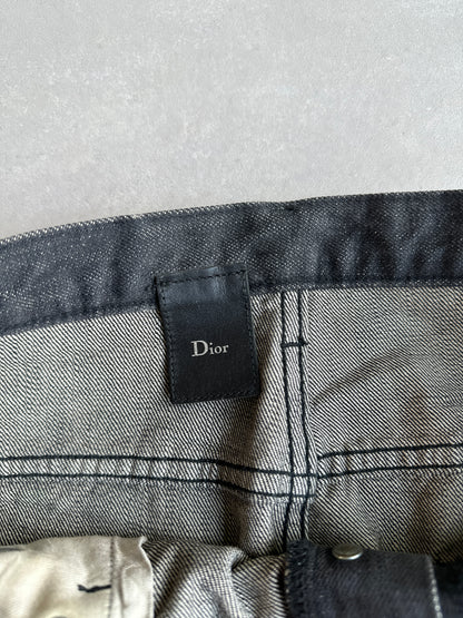Dior Homme SS03 “Follow Me” MIJ Whiskered washed clawmark denim
