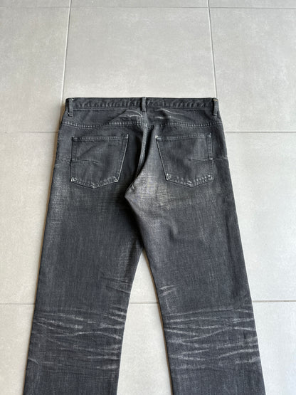 Dior Homme SS03 “Follow Me” MIJ Whiskered washed clawmark denim