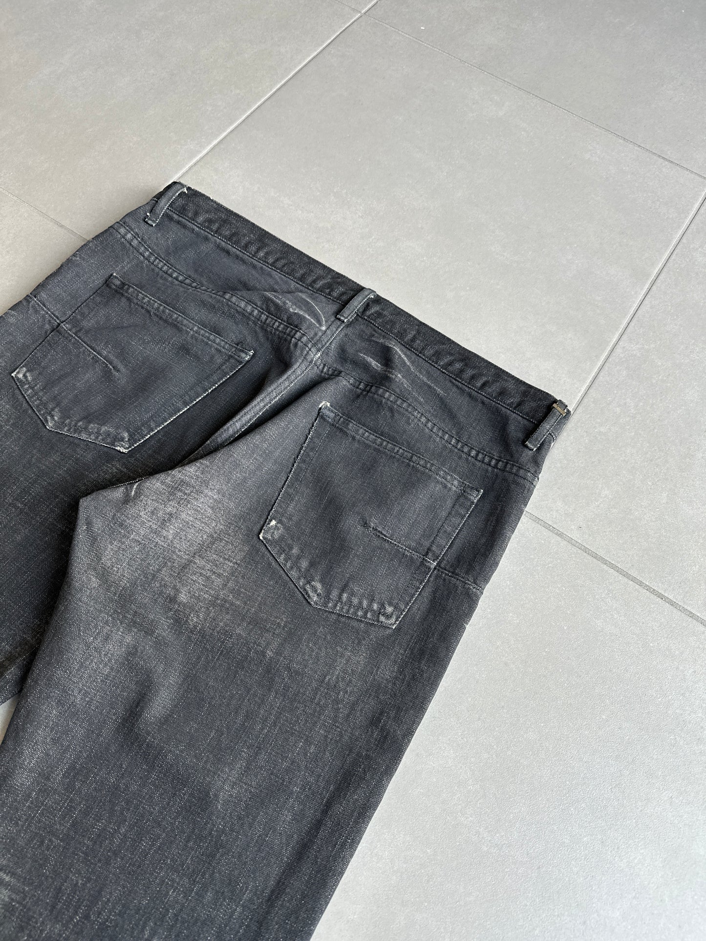 Dior Homme SS03 “Follow Me” MIJ Whiskered washed clawmark denim