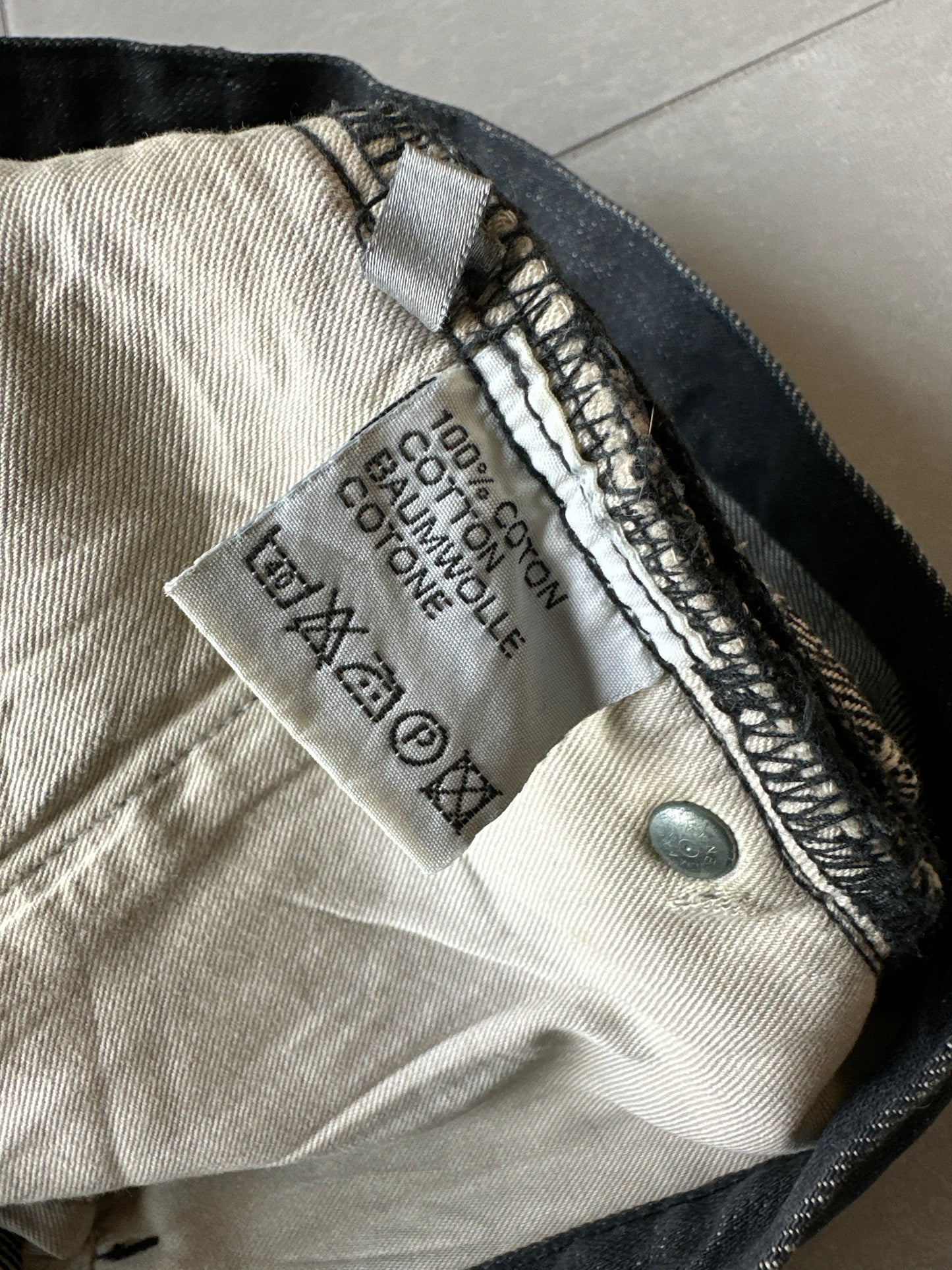 Dior Homme SS03 “Follow Me” MIJ Whiskered washed clawmark denim
