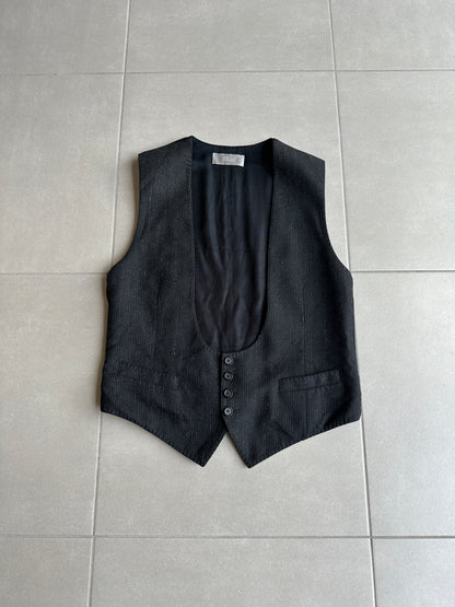 Dior Homme AW06 "These grey days" pinstripe waistcoat