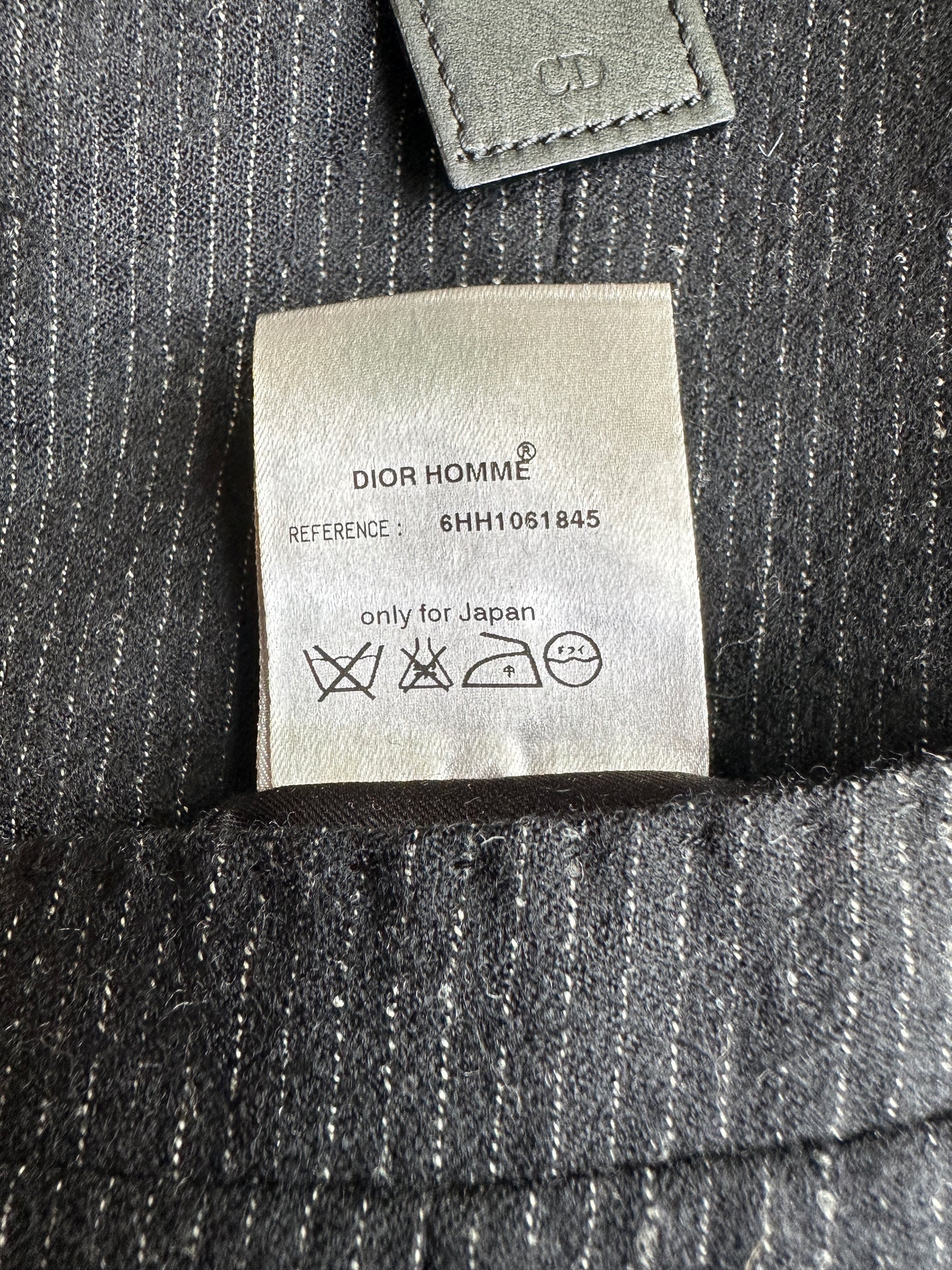 Dior Homme AW06 "These grey days" pinstripe waistcoat