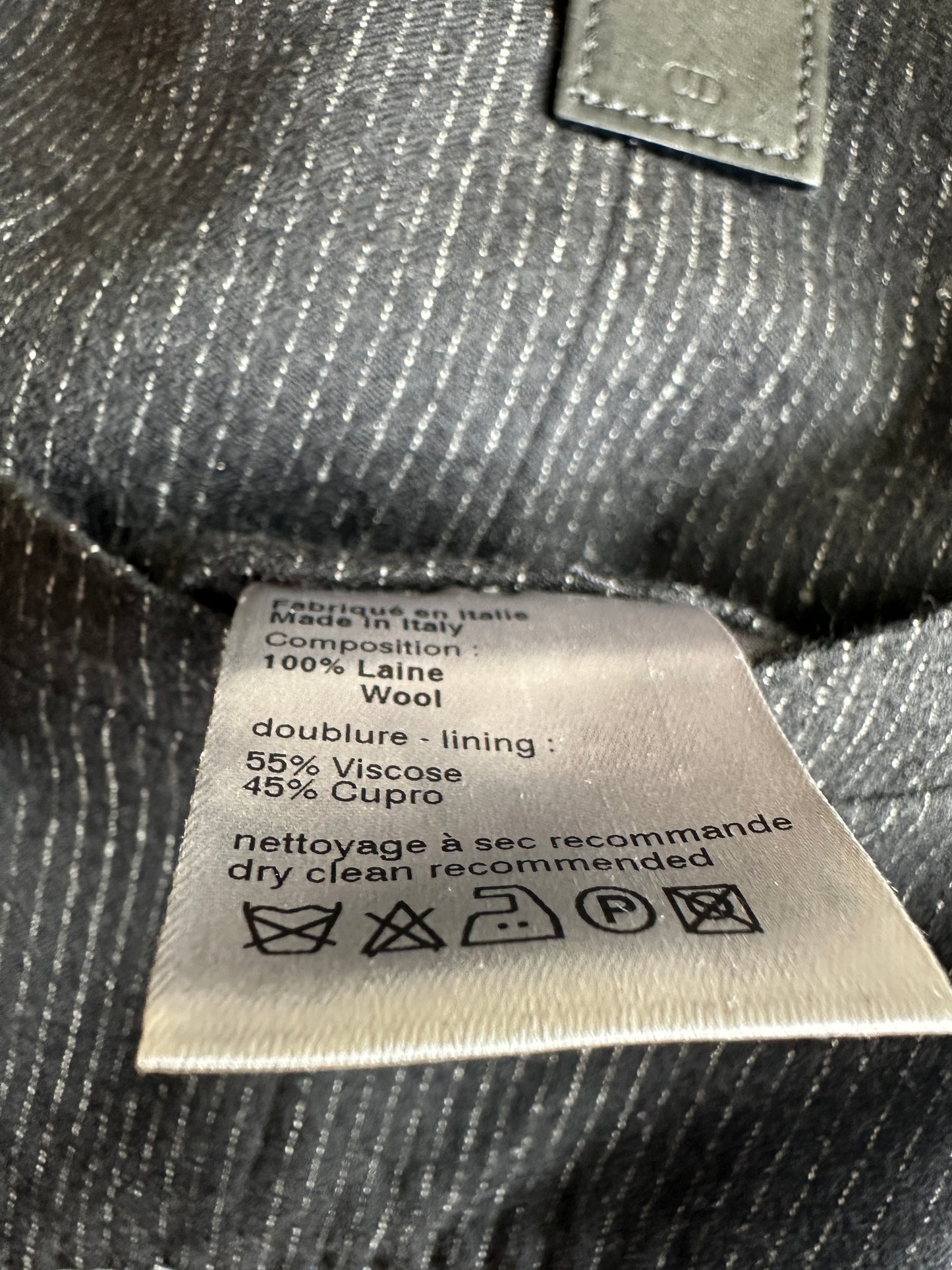 Dior Homme AW06 "These grey days" pinstripe waistcoat