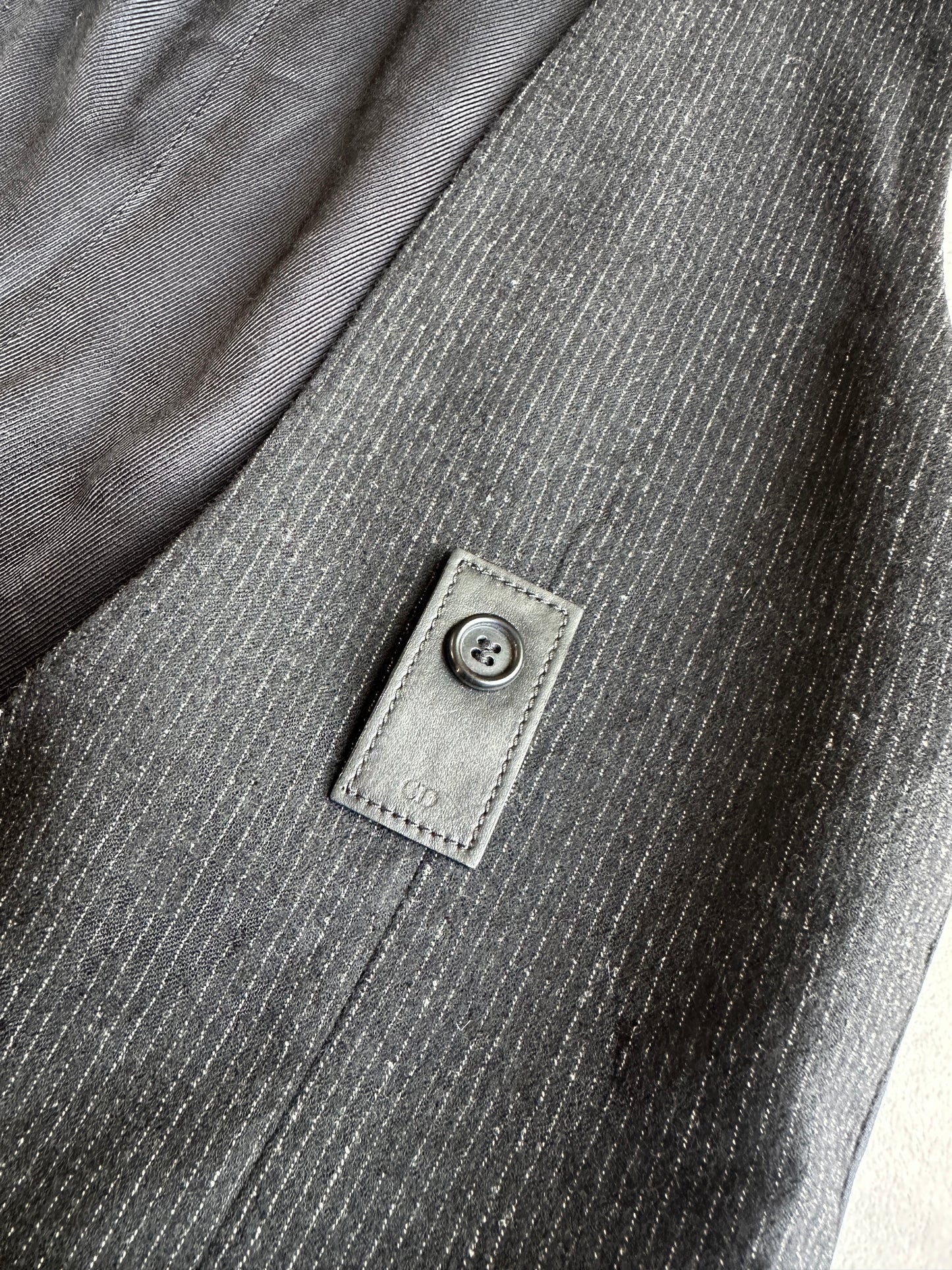 Dior Homme AW06 "These grey days" pinstripe waistcoat