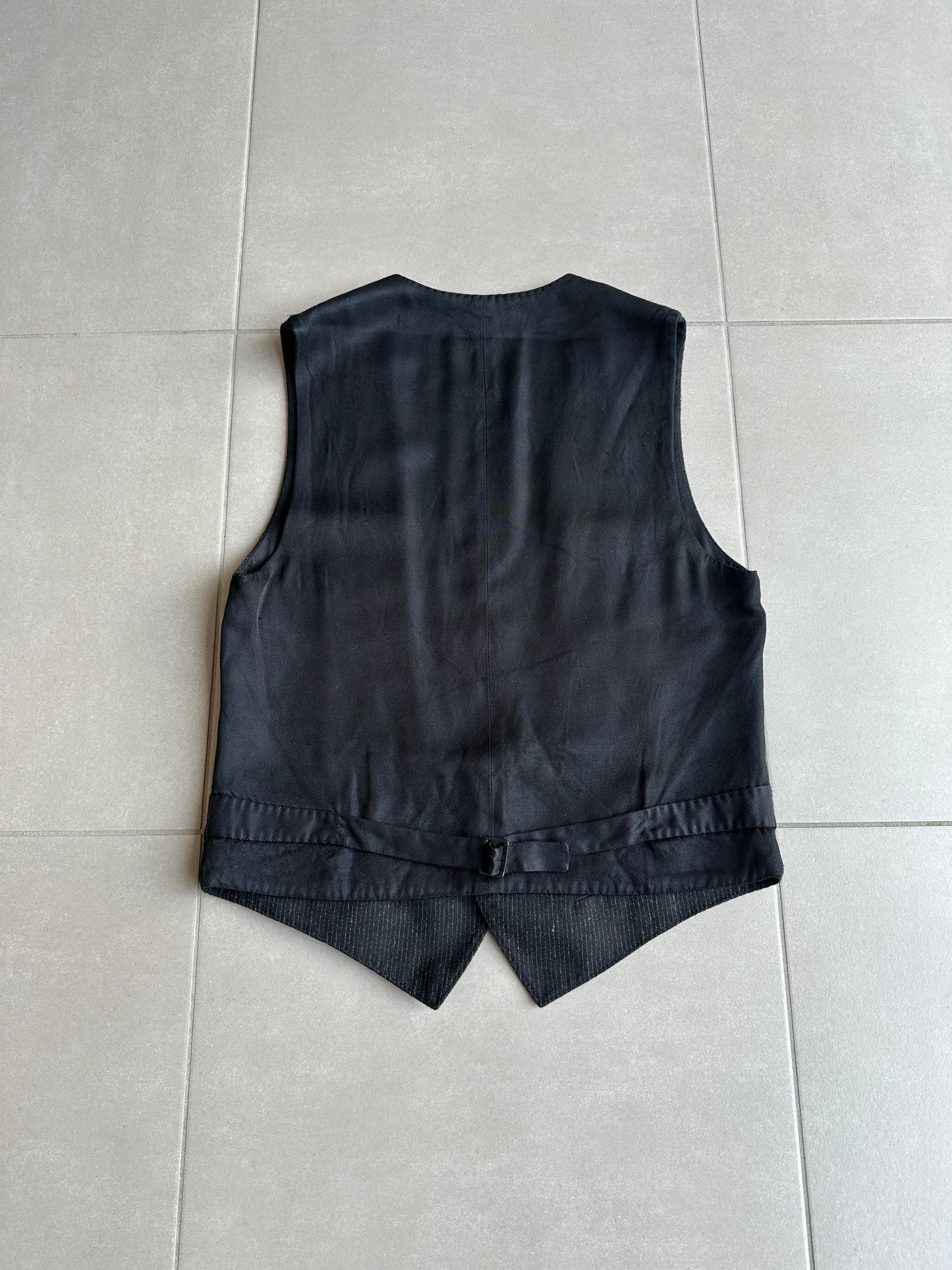 Dior Homme AW06 "These grey days" pinstripe waistcoat