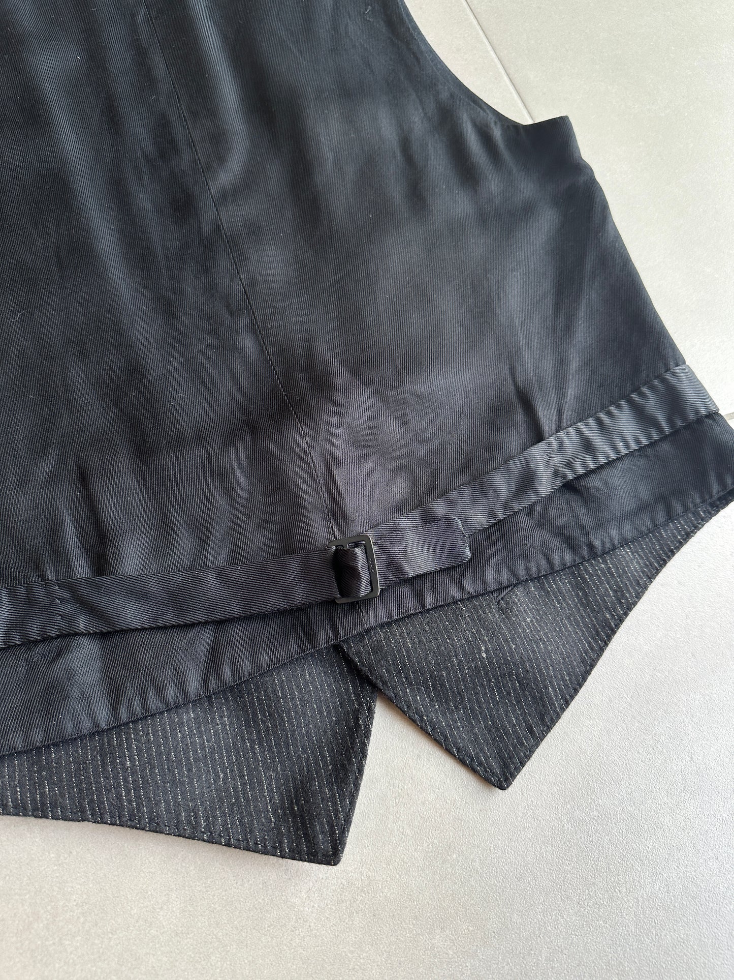 Dior Homme AW06 "These grey days" pinstripe waistcoat