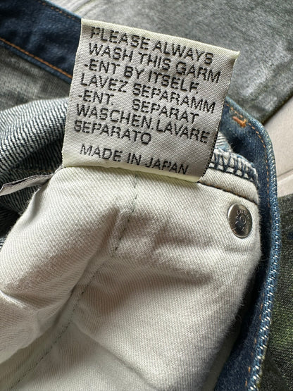 Dior Homme by Hedi Slimane AW03 "Luster" green waxed denim