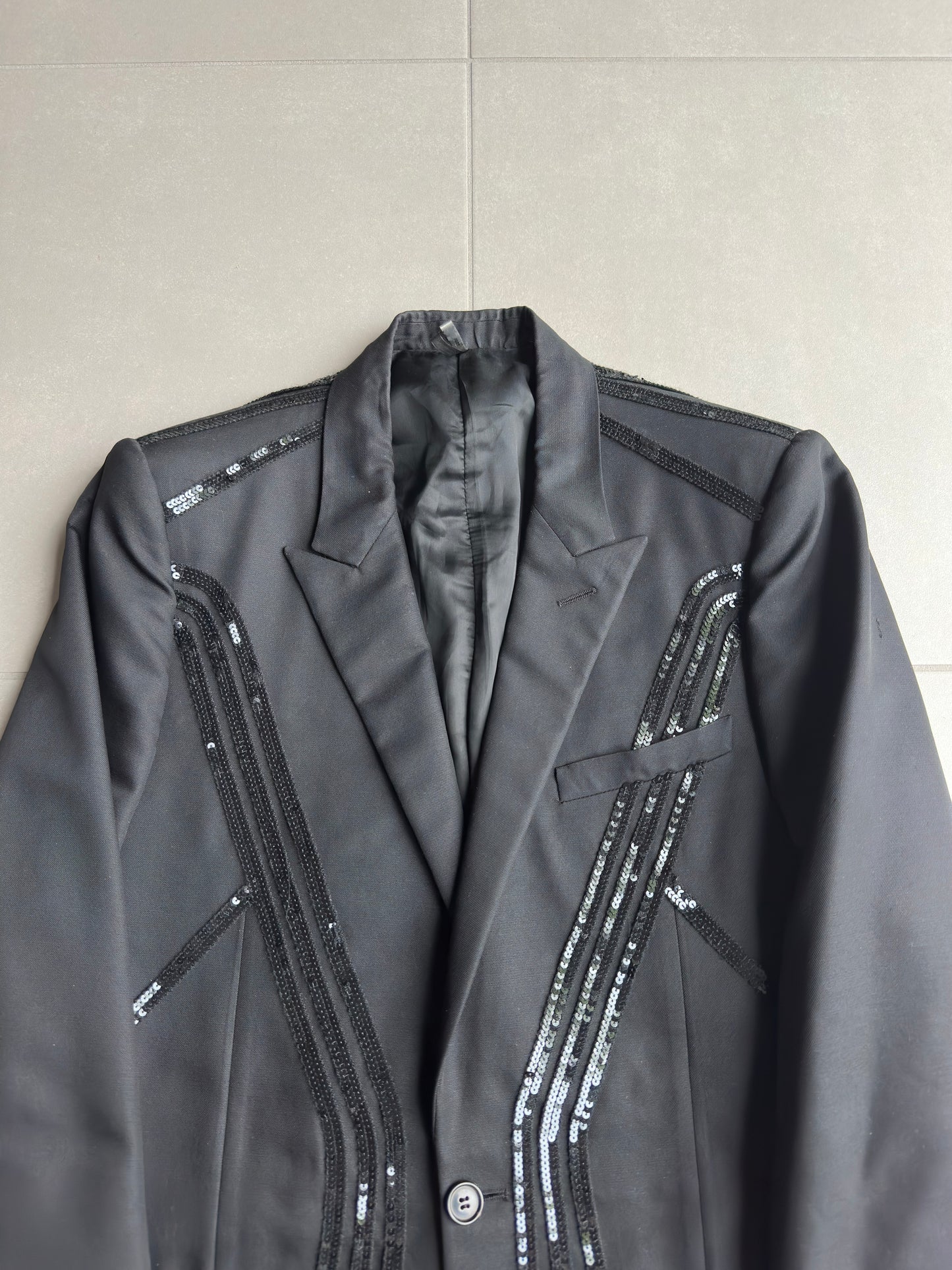 Dior Homme SS04 “strip” sequins blazer