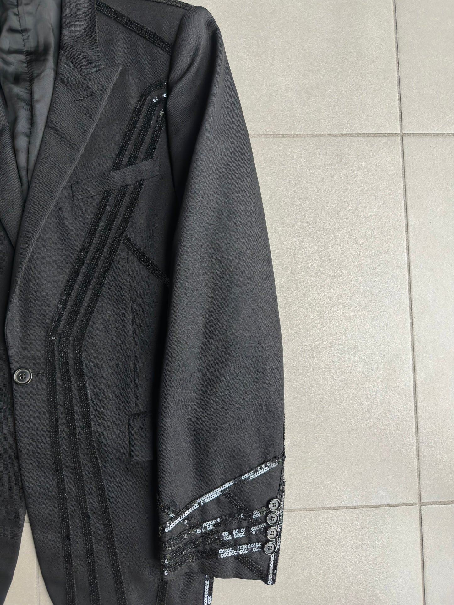 Dior Homme SS04 “strip” sequins blazer