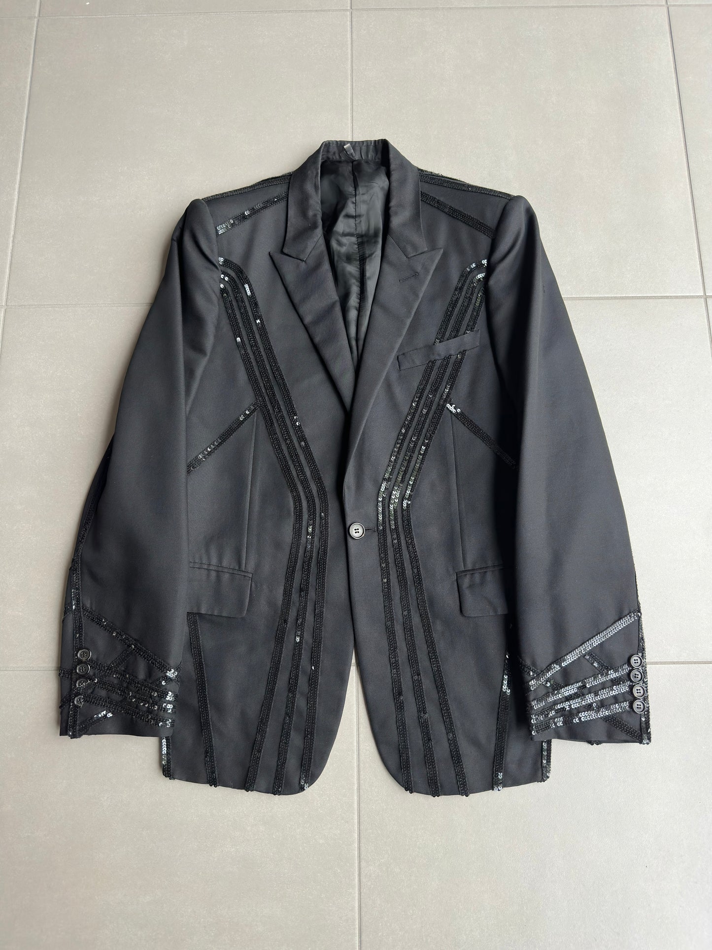 Dior Homme SS04 “strip” sequins blazer