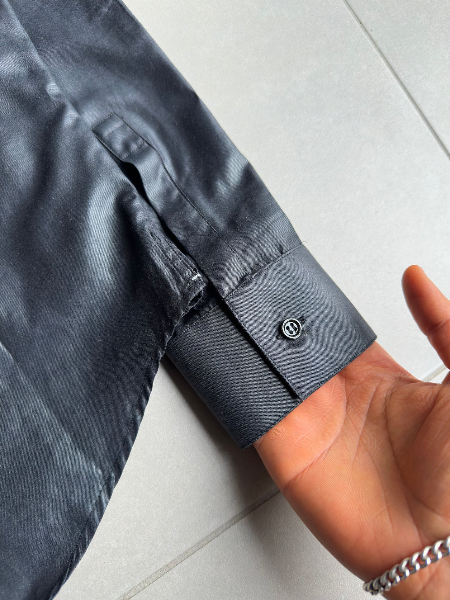 Dior Homme AW05 "In The Morning" waxed button up