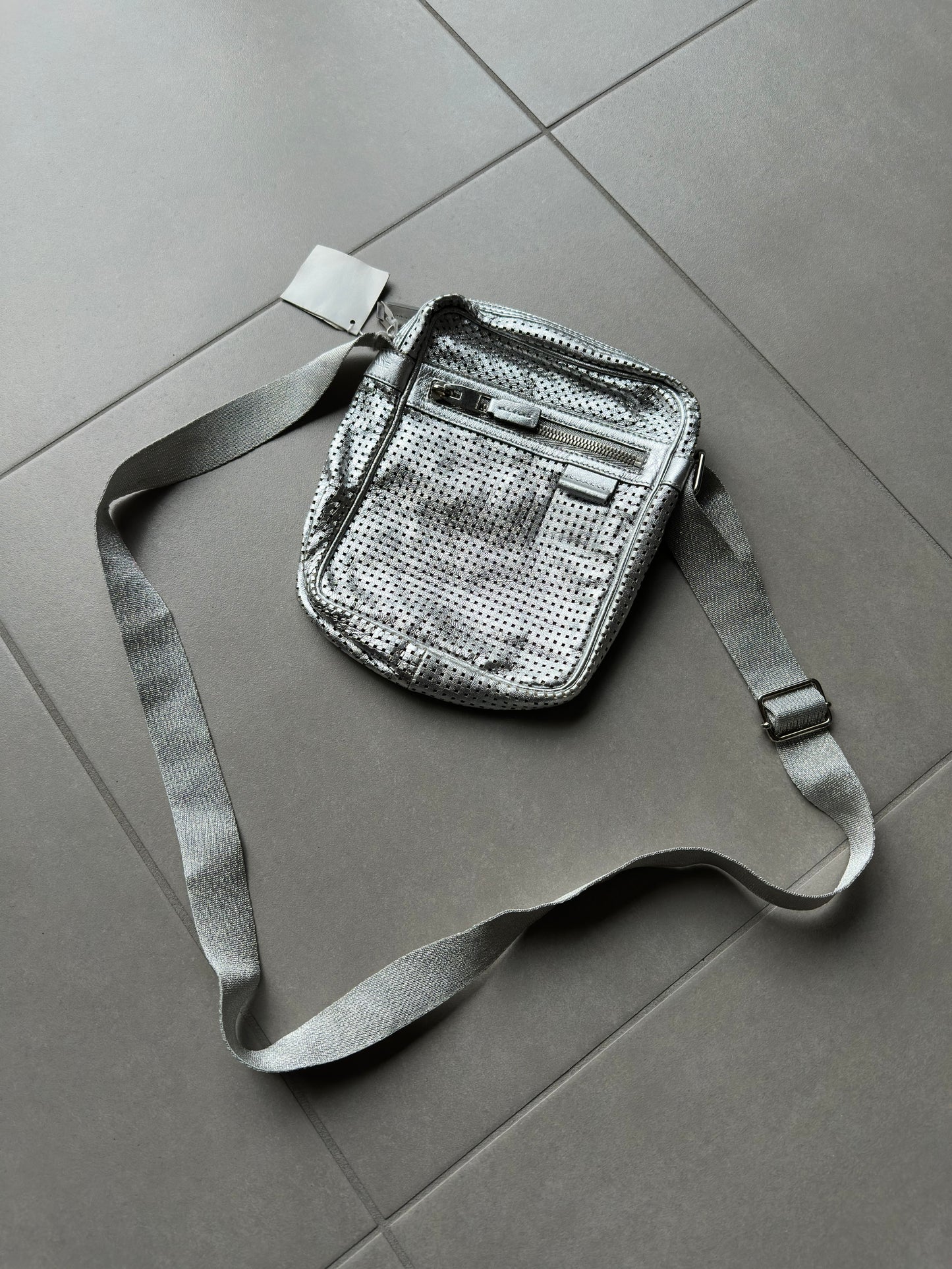 Dior Homme SS07 "We Look Good Together" Perforated Leather Bag