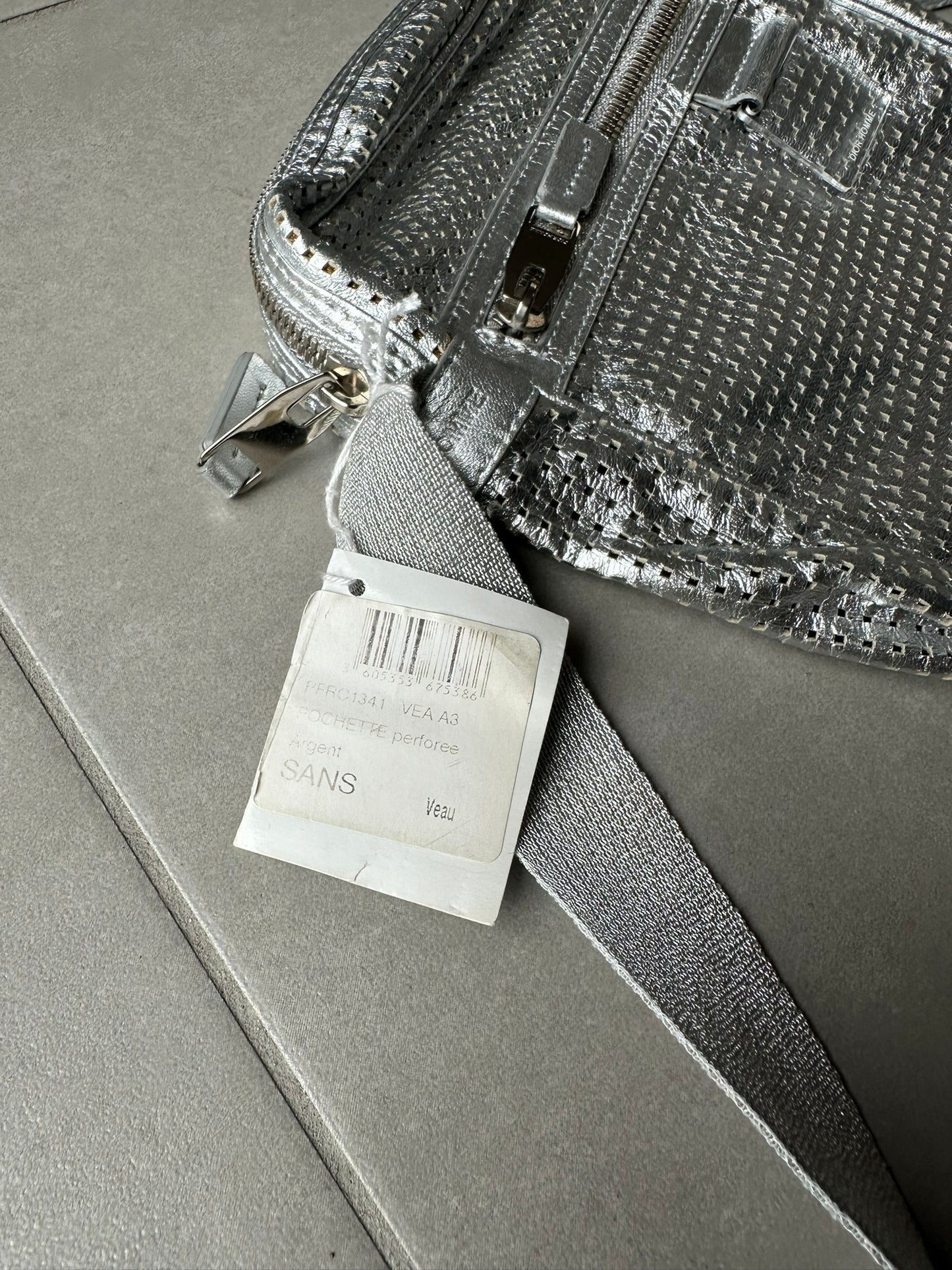 Dior Homme SS07 "We Look Good Together" Perforated Leather Bag