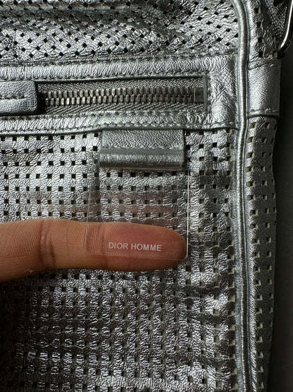 Dior Homme SS07 "We Look Good Together" Perforated Leather Bag