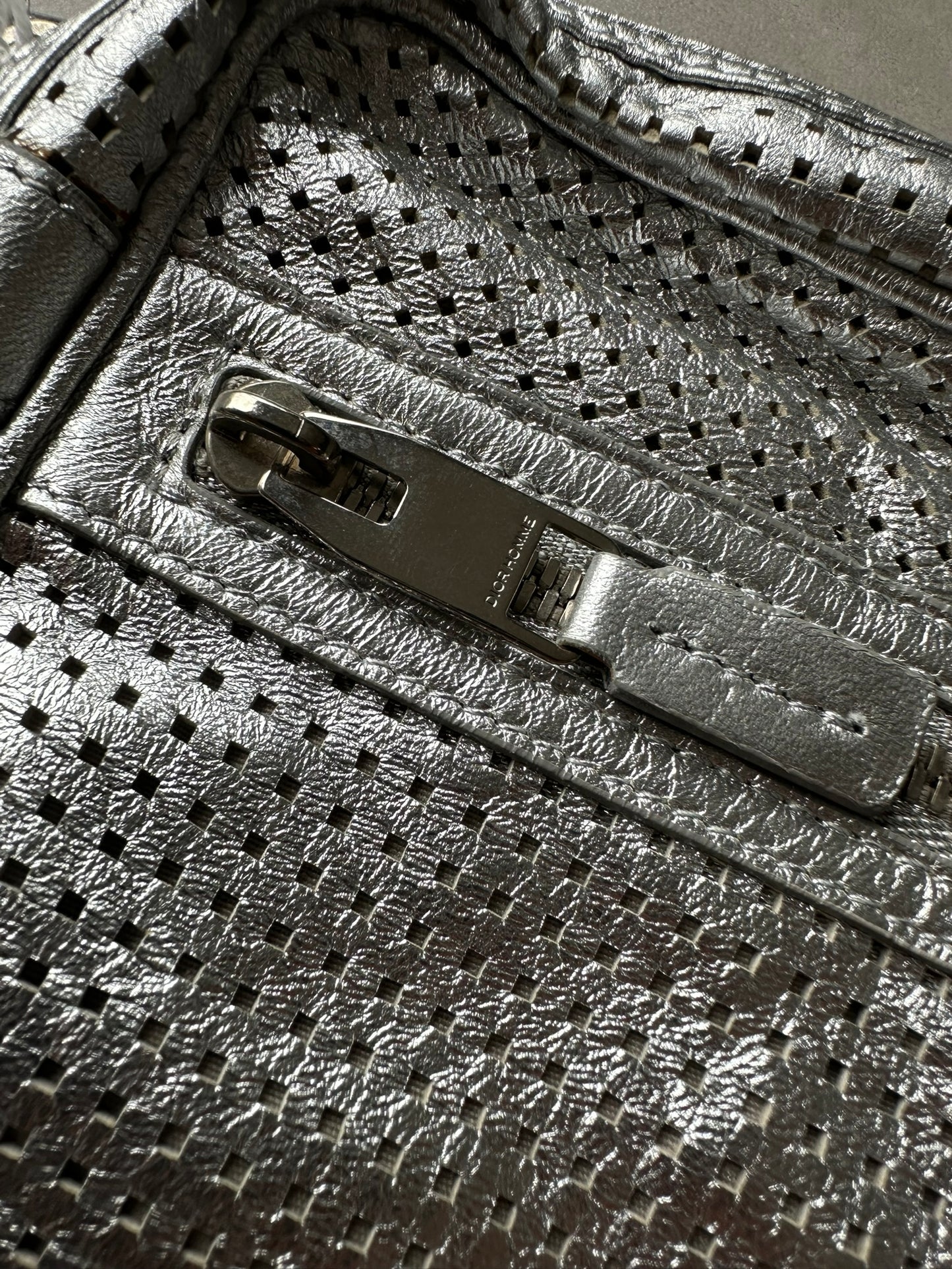 Dior Homme SS07 "We Look Good Together" Perforated Leather Bag