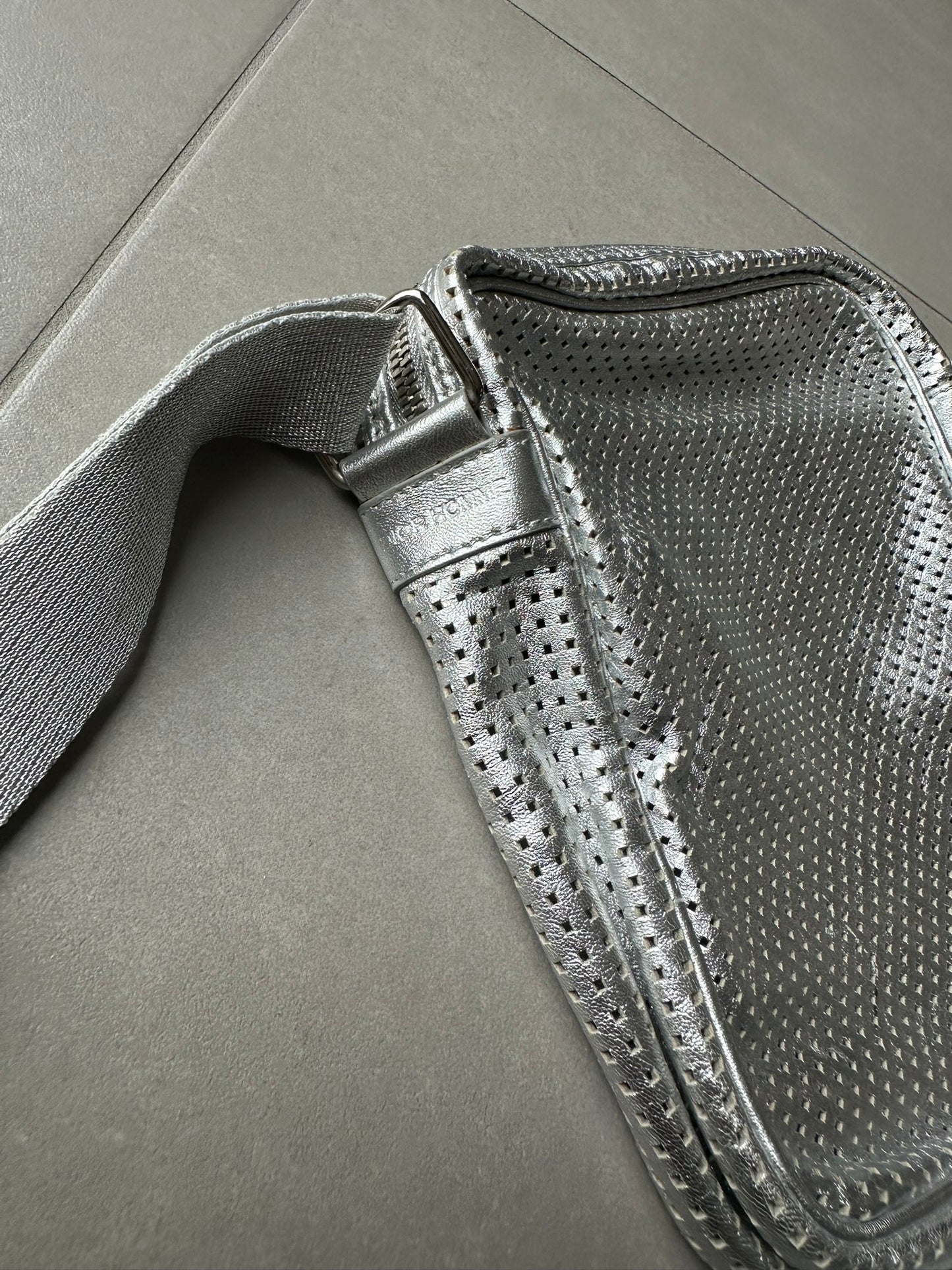 Dior Homme SS07 "We Look Good Together" Perforated Leather Bag