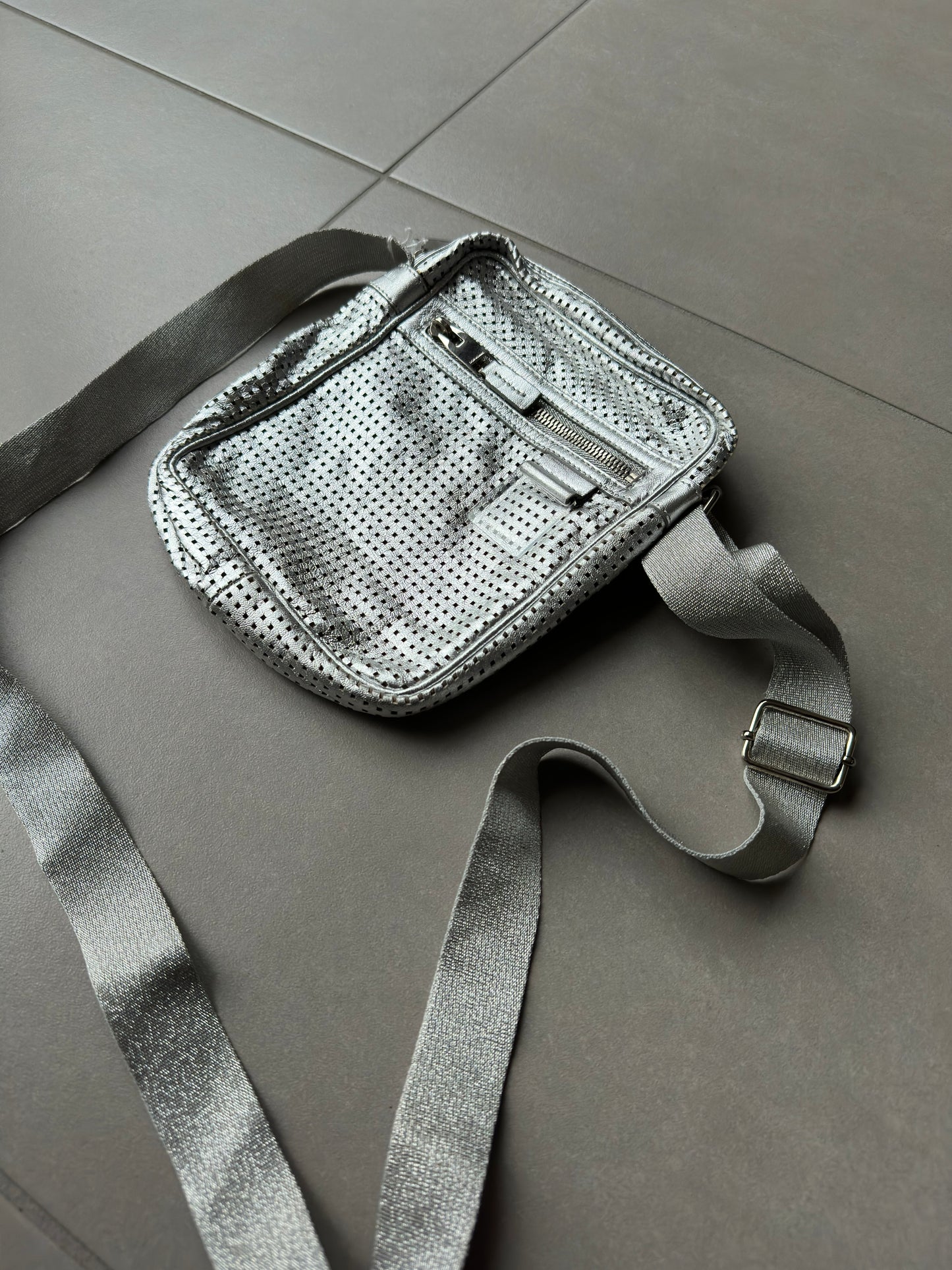 Dior Homme SS07 "We Look Good Together" Perforated Leather Bag