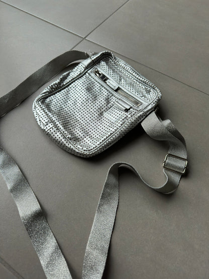 Dior Homme SS07 "We Look Good Together" Perforated Leather Bag