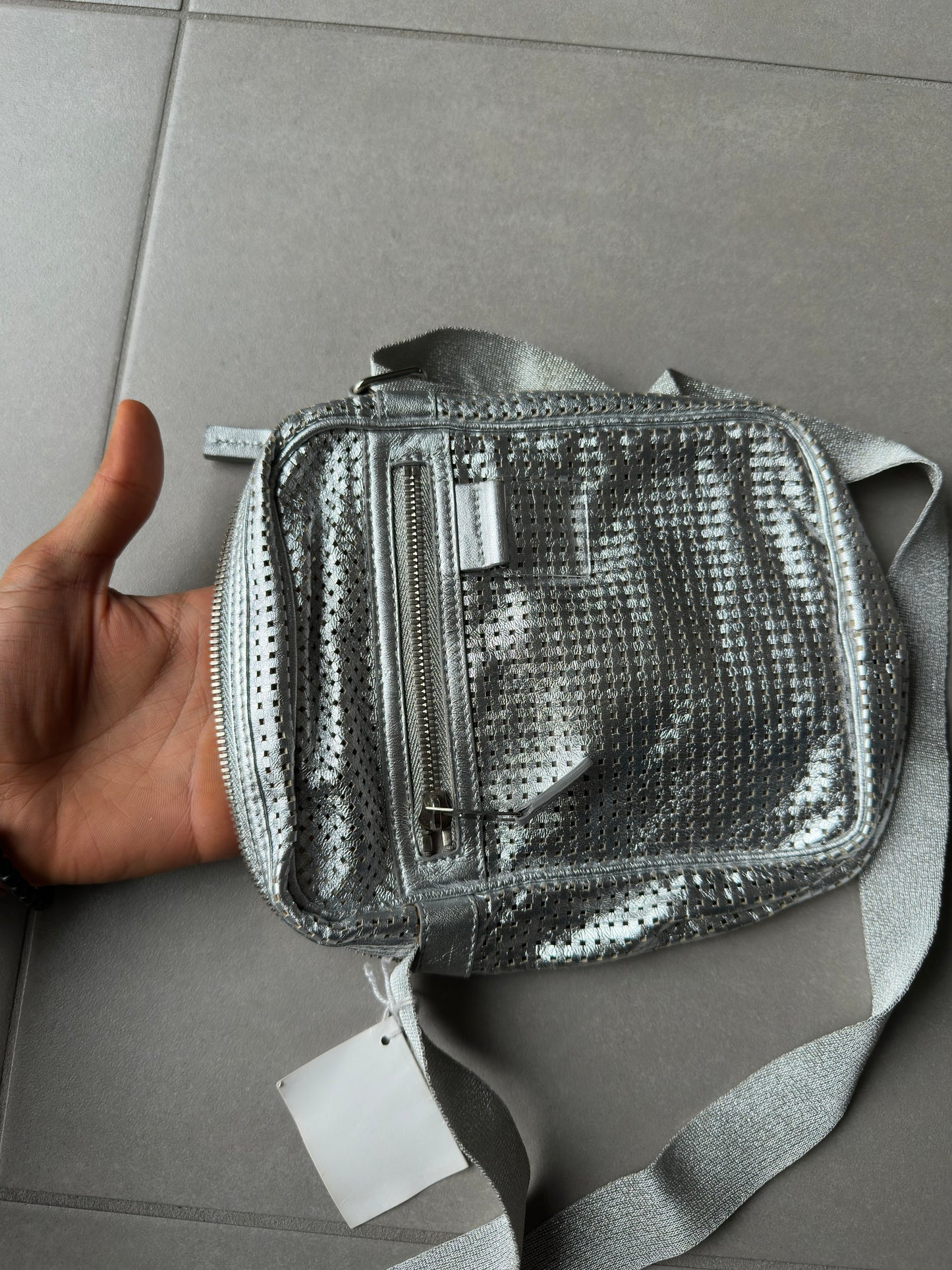 Dior Homme SS07 "We Look Good Together" Perforated Leather Bag