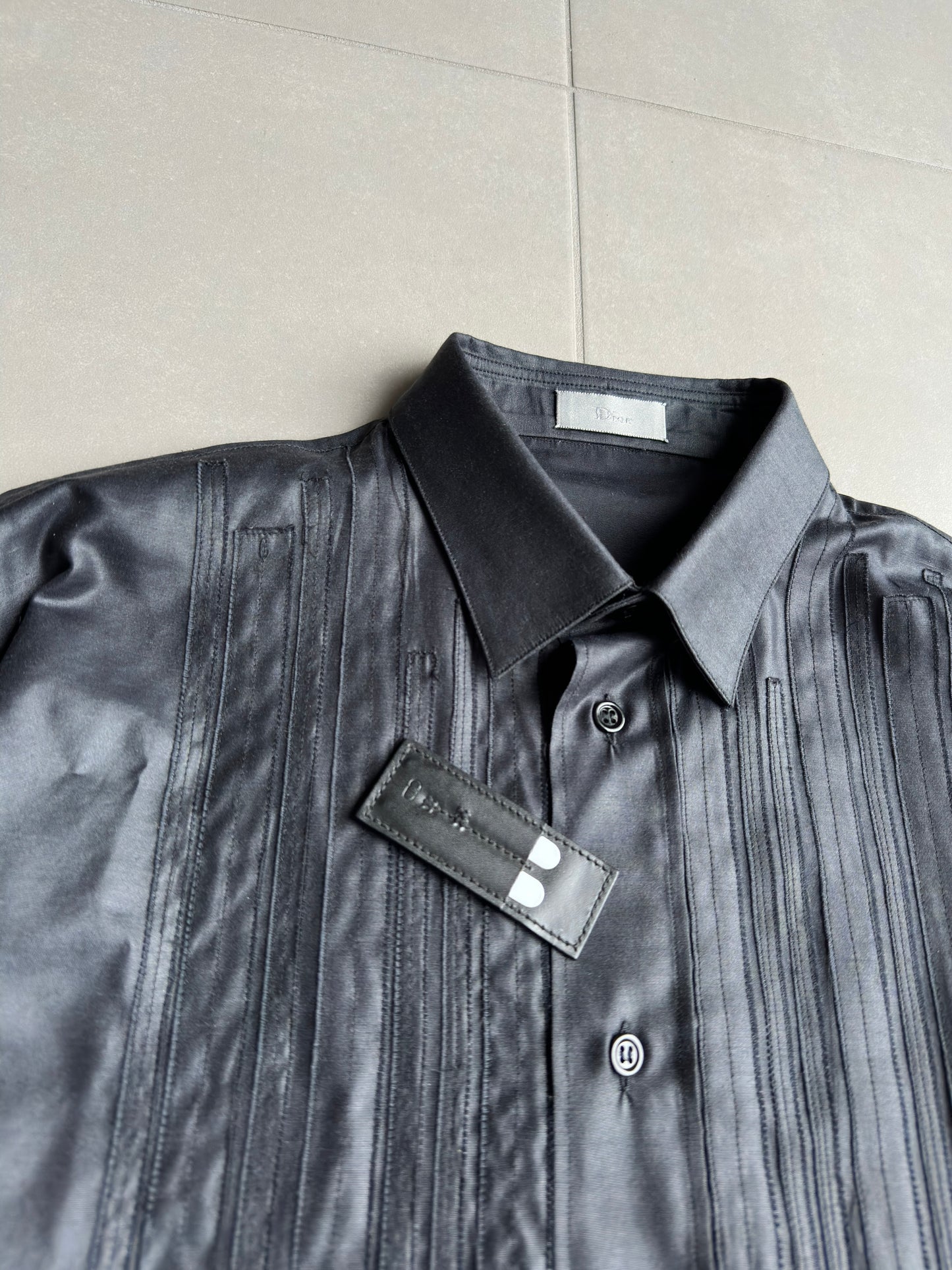 Dior Homme AW05 "In The Morning" waxed button up
