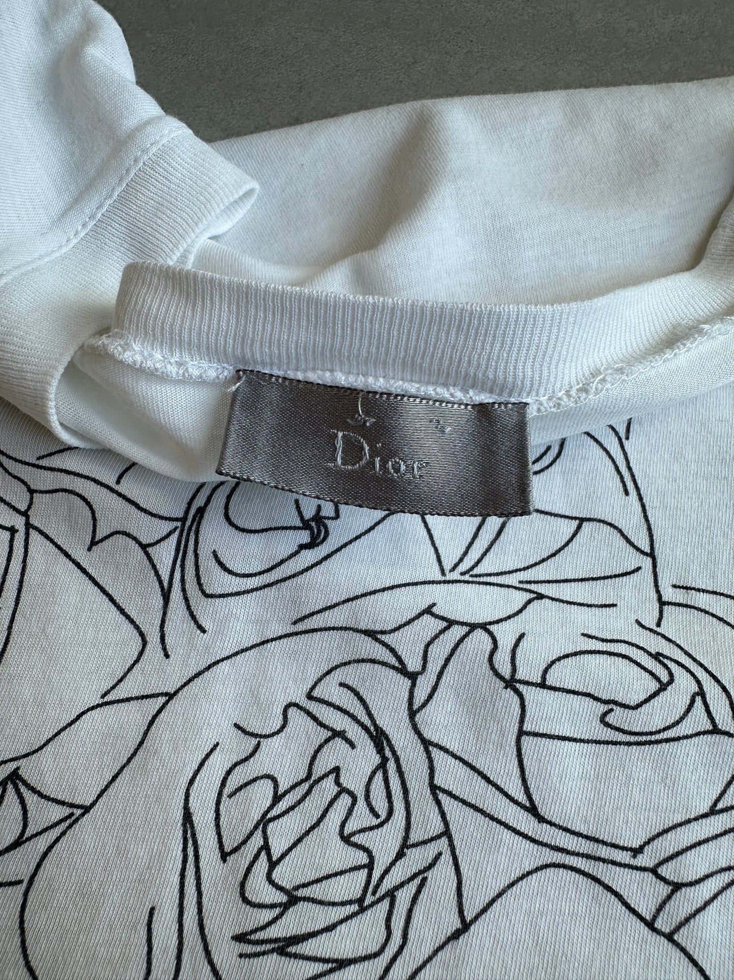 Dior Homme SS07 “We Look Good Together” rose T-shirt
