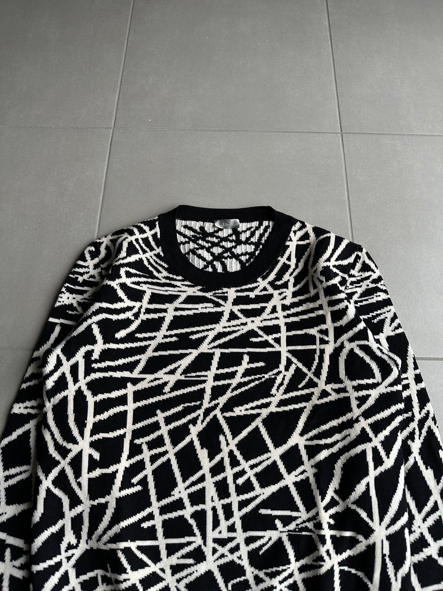 Dior Homme AW07 “Navigate” wool knit sweater