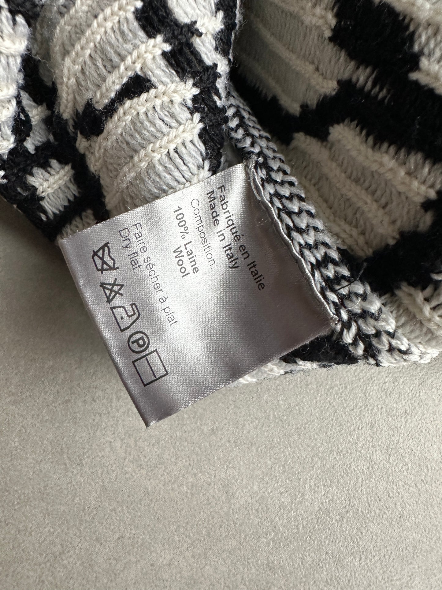 Dior Homme AW07 “Navigate” wool knit sweater